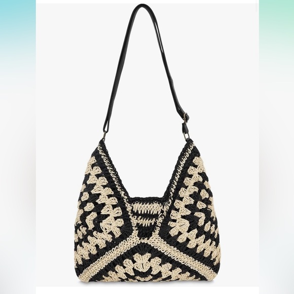 Handbags - NEW Crochet Straw Bag